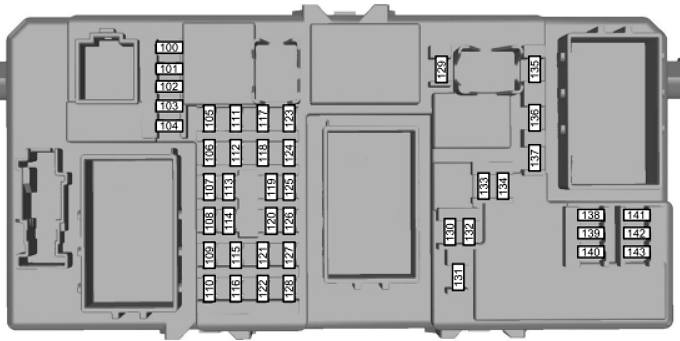 Ford C-Max (2003-2010): Diagrama de fusíveis