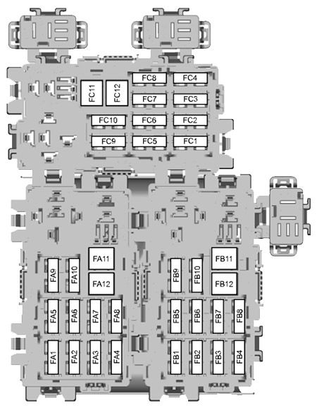 Ford Mondeo (2007-2009): Diagrama de fusíveis