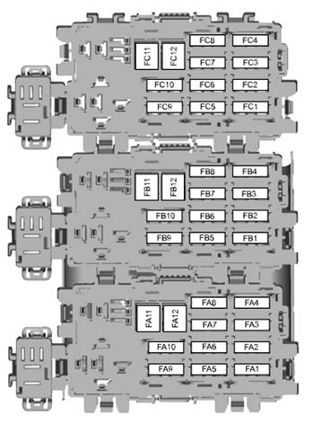 Ford Mondeo (2010-2014): Diagrama de fusíveis