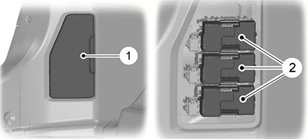Ford Mondeo (2010-2014): Localização da caixa de fusíveis