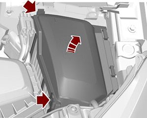 Ford Mondeo (2010-2014): Localização da caixa de fusíveis