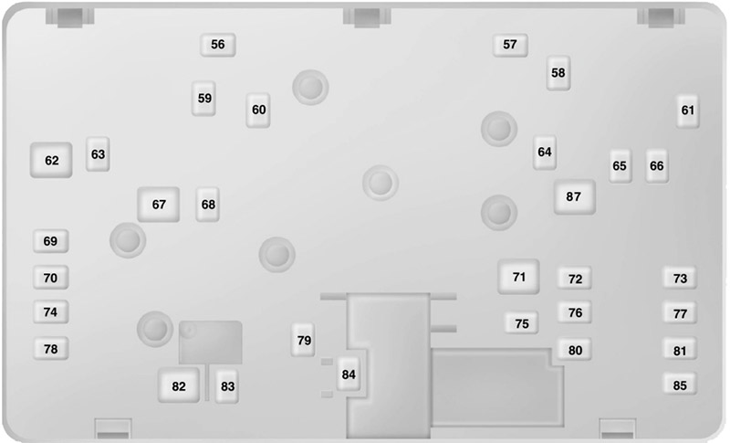 Ford Mondeo Hybrid (2015-2018): Diagrama de fusíveis