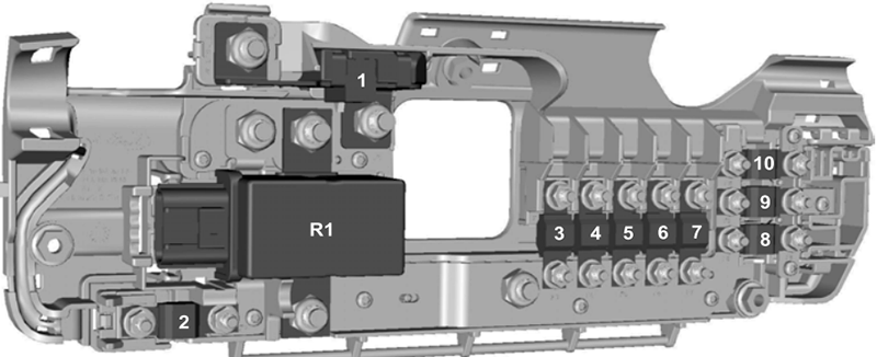 Ford Transit (2006-2013): Diagrama de fusíveis