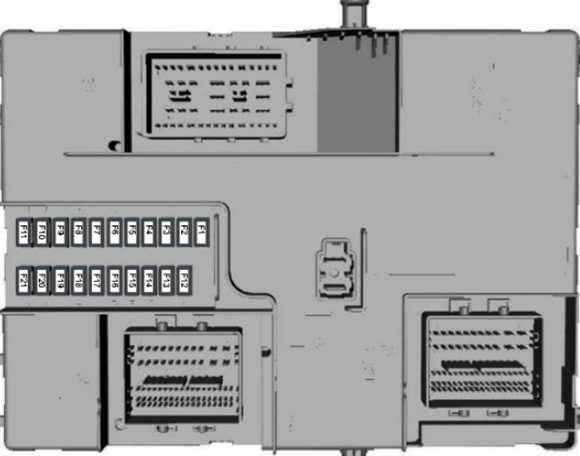 Ford Transit (2014-2019): Diagrama de fusíveis