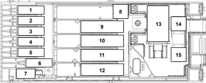 Ford Transit (2020-2023): Diagrama de fusíveis