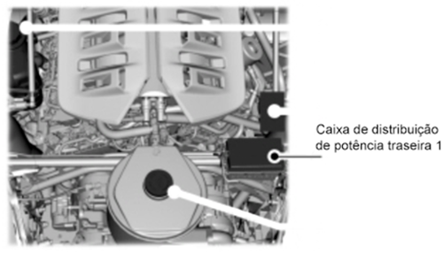 Ford GT (2021-2023): Localização da caixa de fusíveis