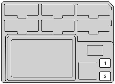 Toyota Hilux (2011-2014): Diagrama de fusíveis