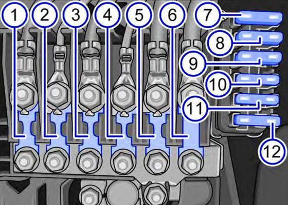 Volkswagen CrossFox (2014-2017): Diagrama de fusíveis