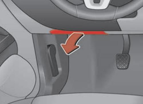 SEAT Altea (2009-2015): Localização da caixa de fusíveis