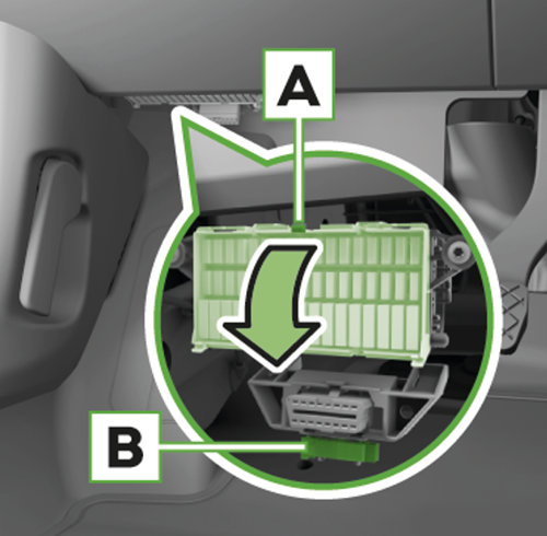 Skoda Citigo-e iV (2019-2021): Localização da caixa de fusíveis