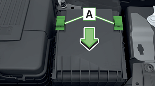 Skoda Yeti (2013-2017): Localização da caixa de fusíveis