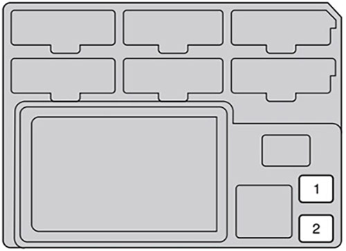 Toyota SW4 (2011-2014): Diagrama de fusíveis