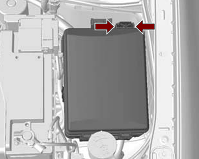 Chevrolet Aveo (T300; 2012-2016): Localização da caixa de fusíveis