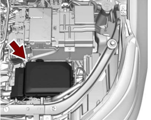Chevrolet Equinox (2018-2021): Localização da caixa de fusíveis