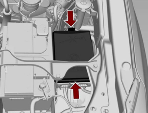 Chevrolet TrailBlazer (2013-2016): Localização da caixa de fusíveis