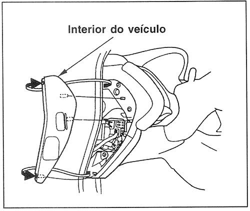 Honda Accord (1998-2001): Localização da caixa de fusíveis