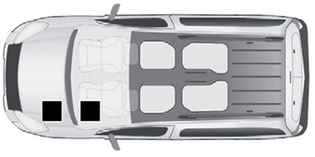 Peugeot Partner Tepee (2017-2020): Localização da caixa de fusíveis