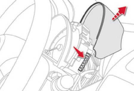 Citroën C1 (2006-2012): Localização da caixa de fusíveis