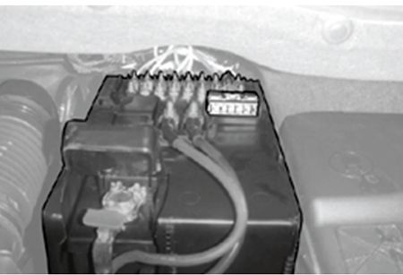 Citroën C4 (2008-2010): Localização da caixa de fusíveis