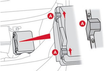 Citroën C4 (2021-2024): Localização da caixa de fusíveis