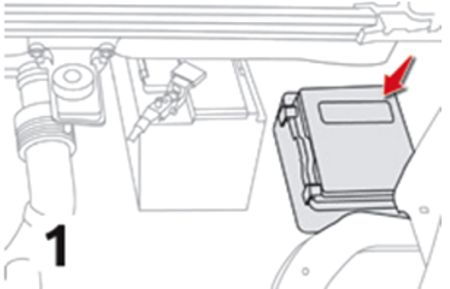 Citroën C4 Picasso (2013-2015): Localização da caixa de fusíveis