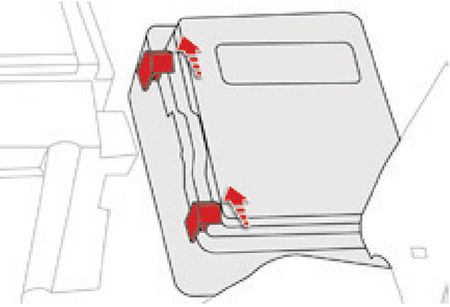 Citroën C4 Picasso (2013-2015): Localização da caixa de fusíveis