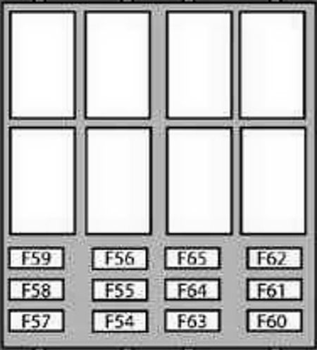 Citroën Jumper (2011-2012): Diagrama de fusíveis