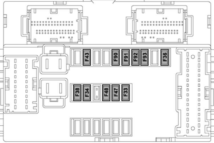 Fiat 500L (2014-2023): Diagrama de fusíveis