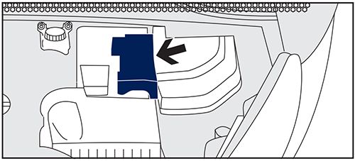 Peugeot RCZ (2010-2015): Localização da caixa de fusíveis