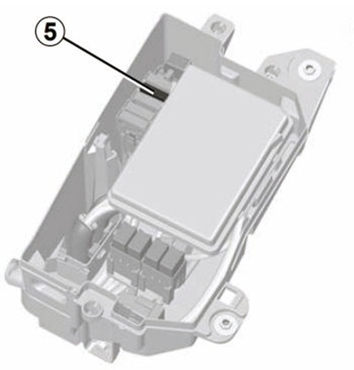 Renault Clio V (2019-2023): Localização da caixa de fusíveis