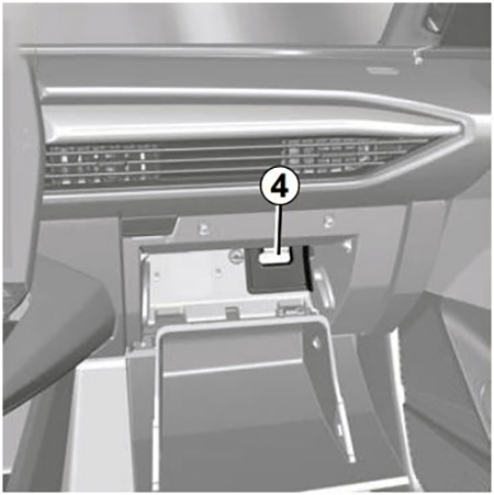 Renault Megane E-Tech Electric (2022-2023): Localização da caixa de fusíveis