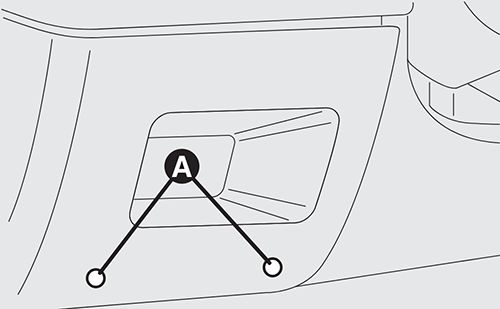 Fiat Punto (2012-2018): Localização da caixa de fusíveis